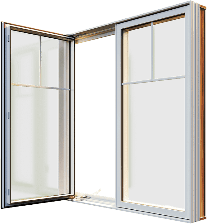 A partially opened RevoCell® casement window